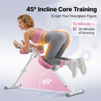 ¡Logra Tu Figura! Máquina Abdominal Plegable Ajustable con LCD