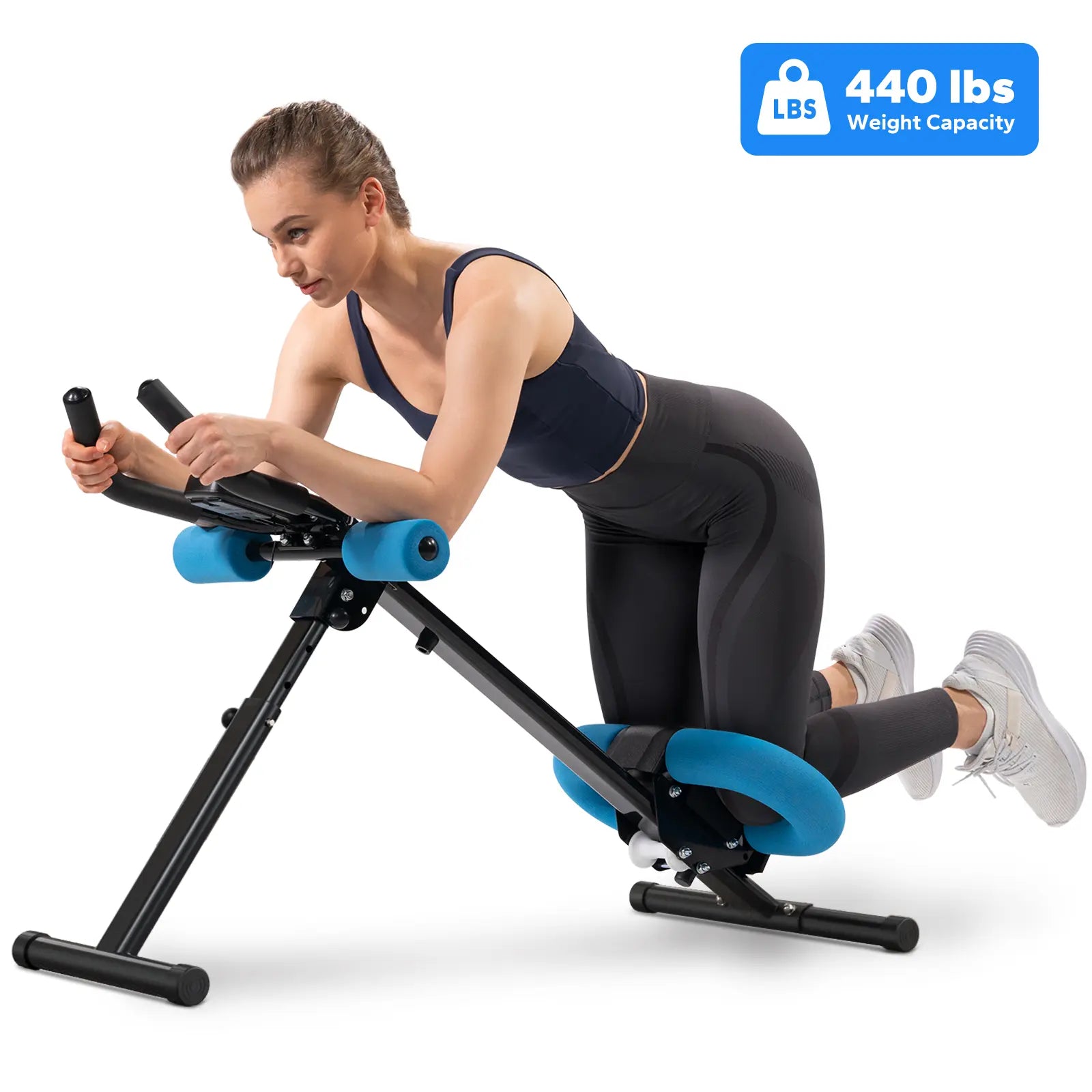 ¡Logra Tu Figura! Máquina Abdominal Plegable Ajustable con LCD
