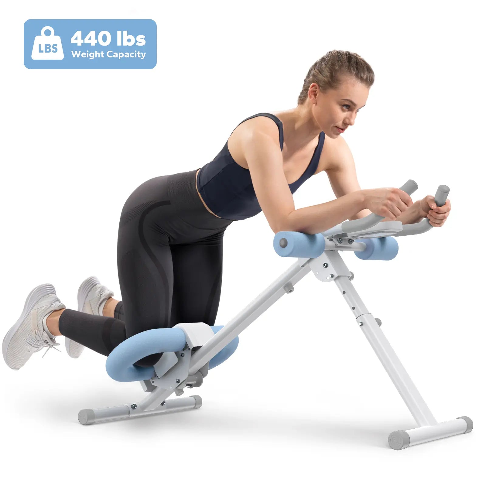 ¡Logra Tu Figura! Máquina Abdominal Plegable Ajustable con LCD