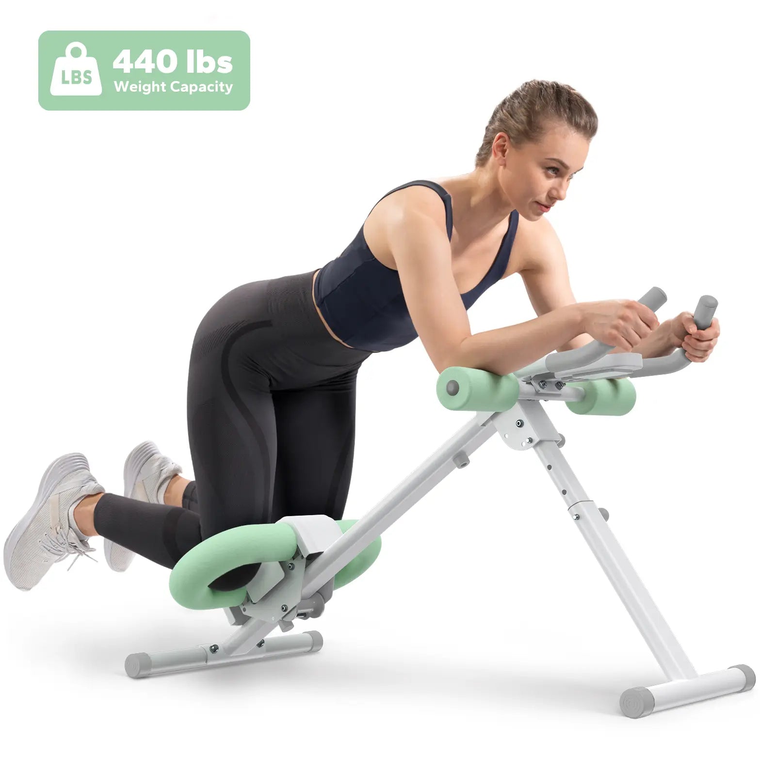 ¡Logra Tu Figura! Máquina Abdominal Plegable Ajustable con LCD