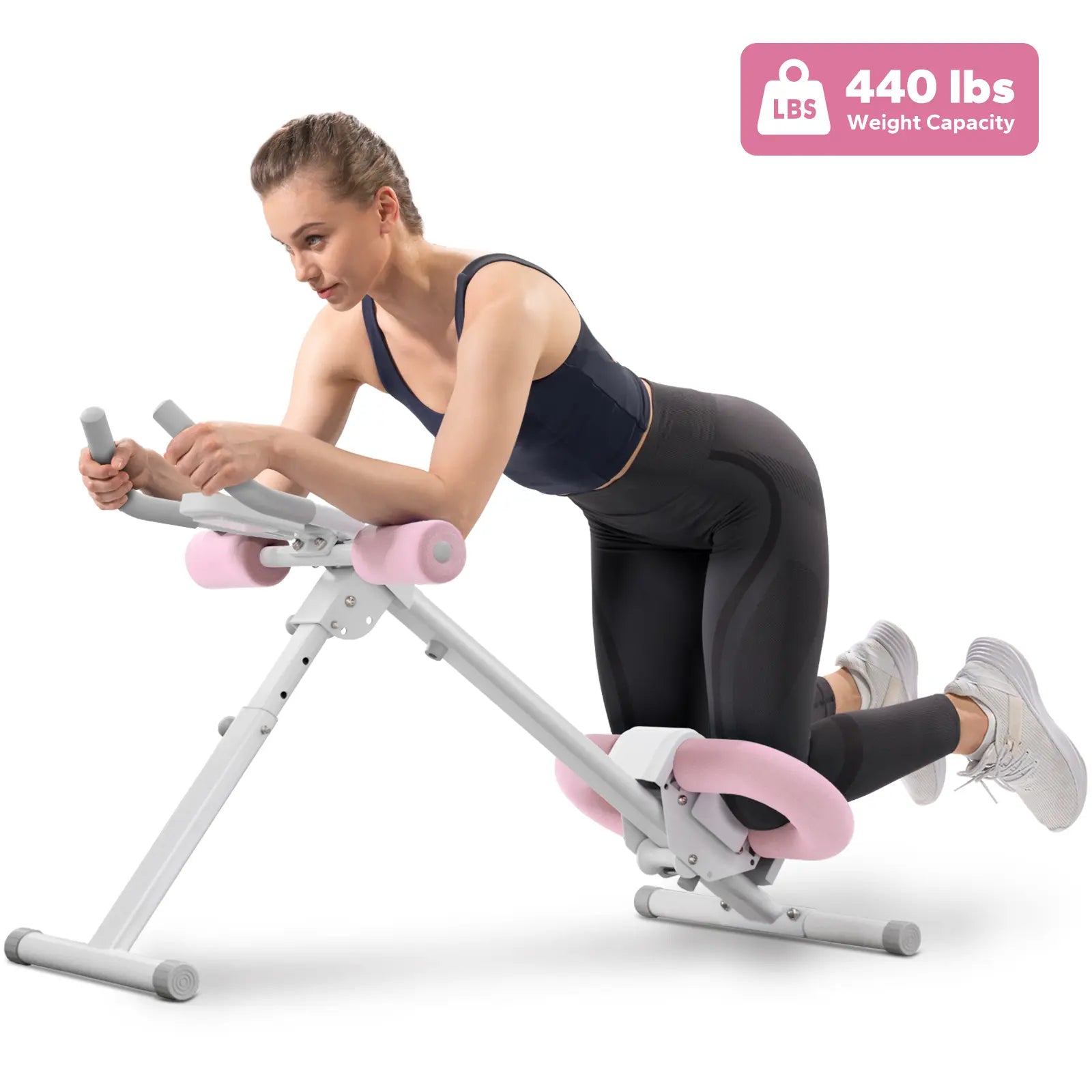 ¡Logra Tu Figura! Máquina Abdominal Plegable Ajustable con LCD